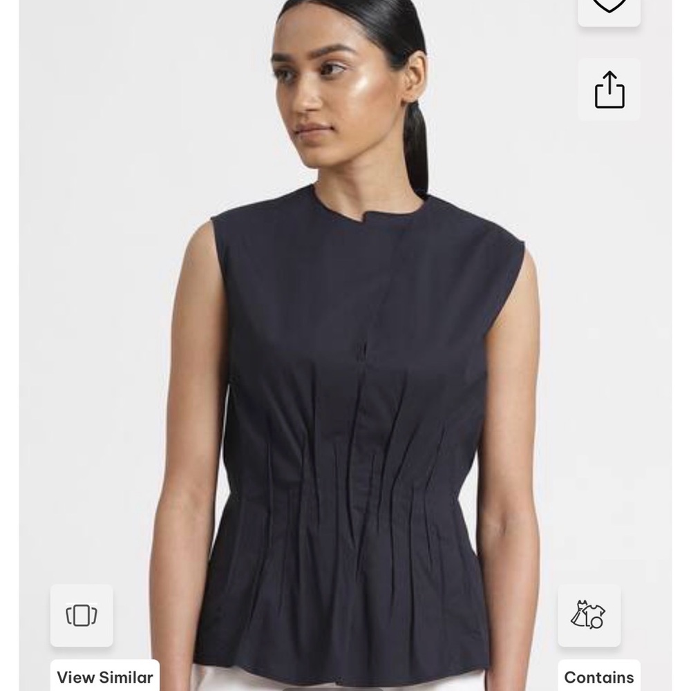 Abercrombie & Fitch Cream Sleeveless Blouse